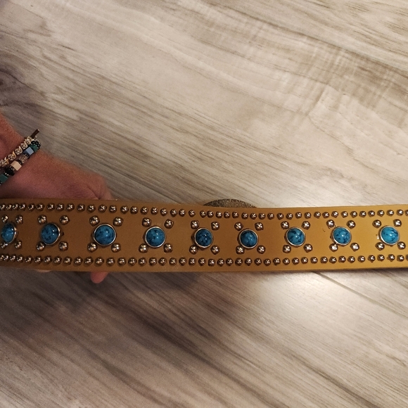 Womens Southwestern Brown &Turquoise Belt Xs